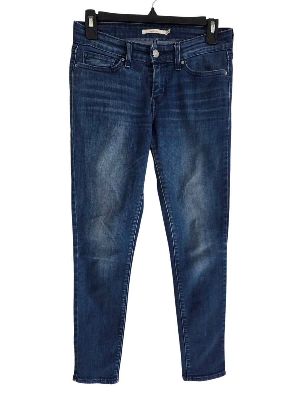 Levi's 711 Skinny Dark Blue Denim Jeans with Women's Size 26